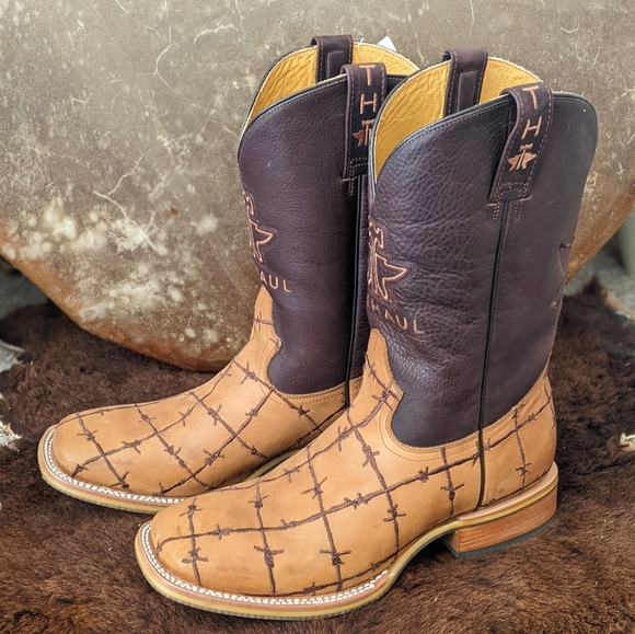 TIN HAUL "Bob Wire" mens Cowboy Western cattle rancher boots NEW with tags - Picture 3 of 16